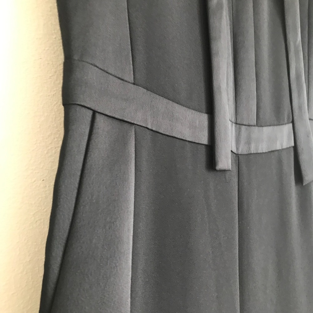 Banana Republic Jumpsuit 8 Black Wide Leg Sleeveless V-Neck Tie Cocktail Party